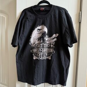 2014 Las Vegas Harley-Davidson Black Graphic Eagle T-Shirt  Size XL